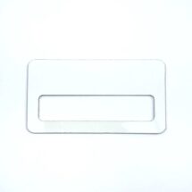 Бейдж з віконцем 65х35 мм білий