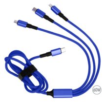 Зарядний кабель Solin Type-C 3в1 60W